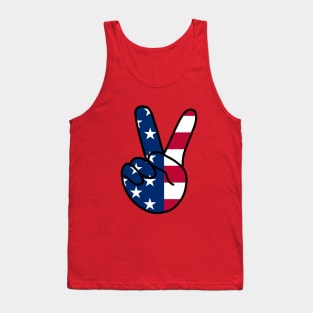 USA V Sign Tank Top